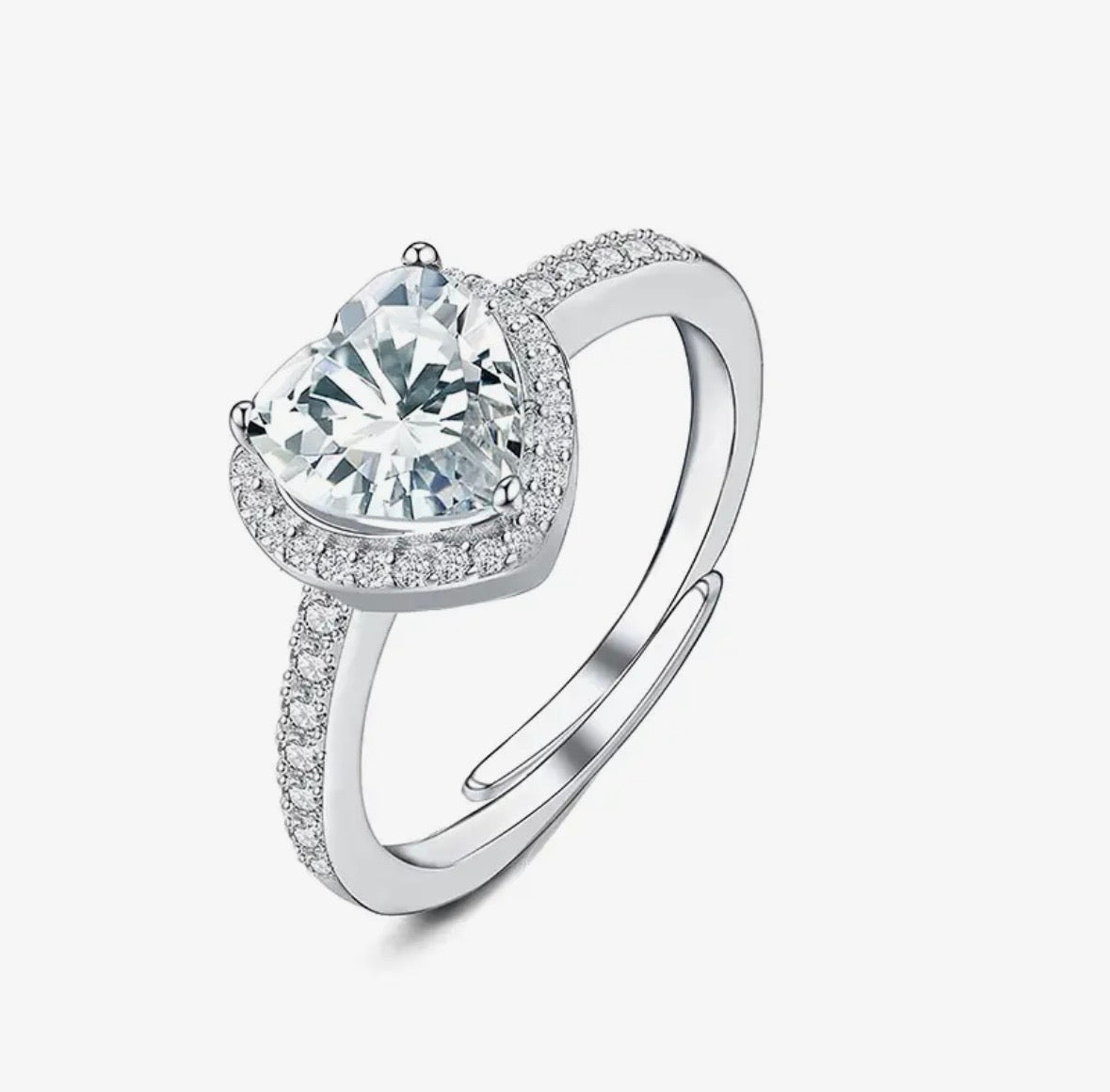 Anello regolabile cuore