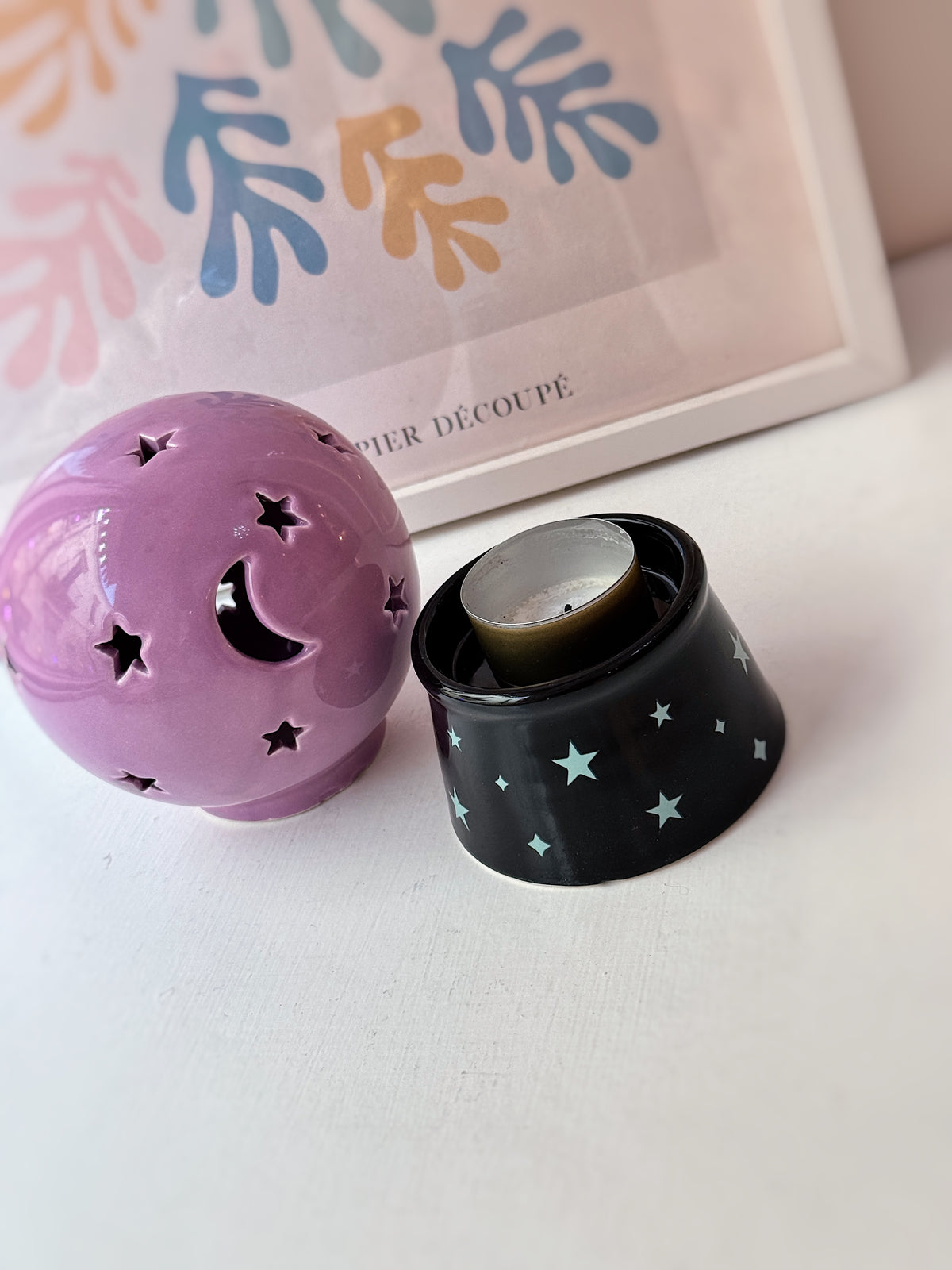 Sfera di cristallo tealight/coni incenso