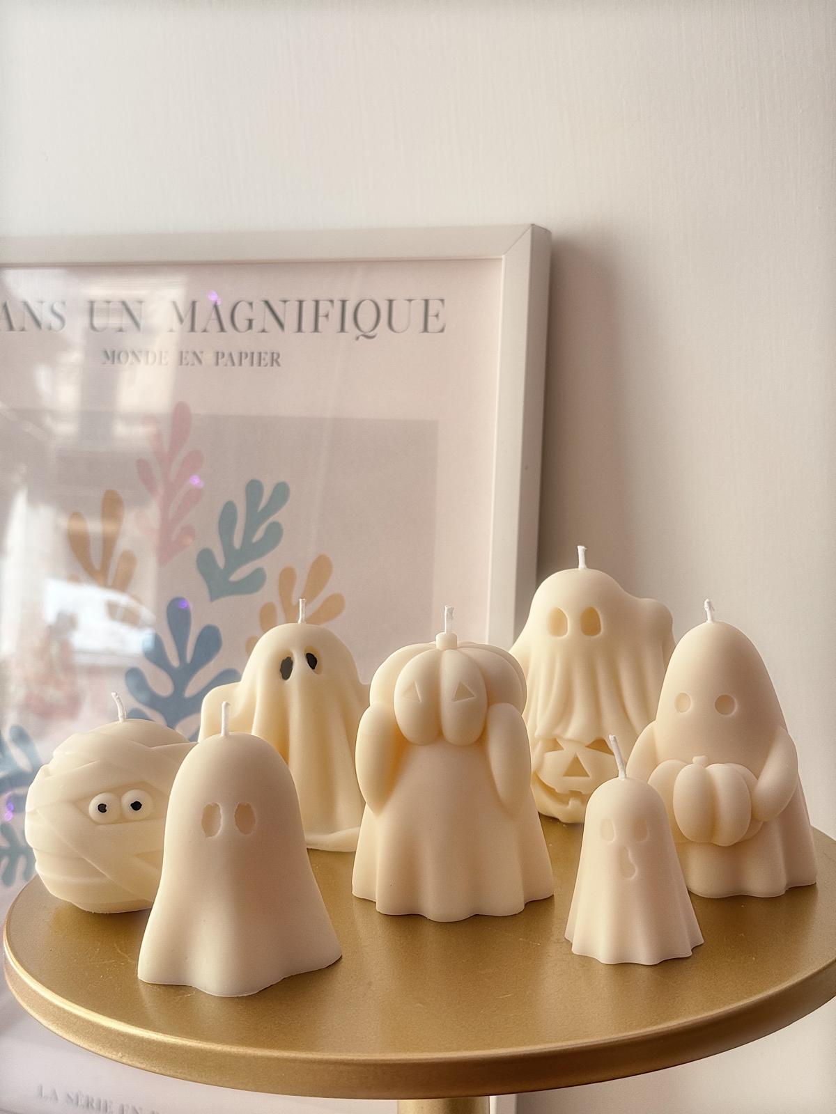 Candela fantasma testa di zucca