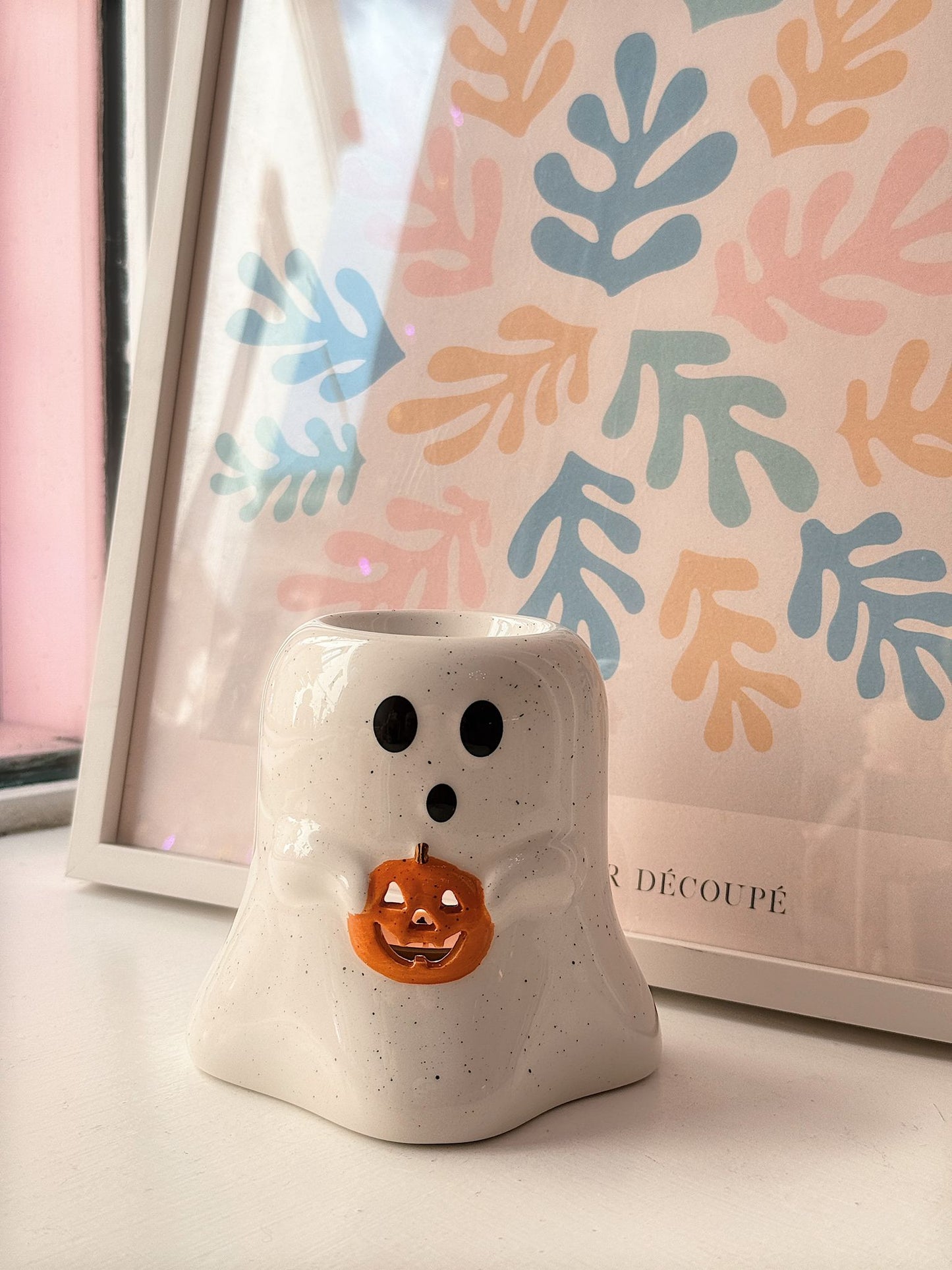 Bruciaessenze fantasmino con zucca