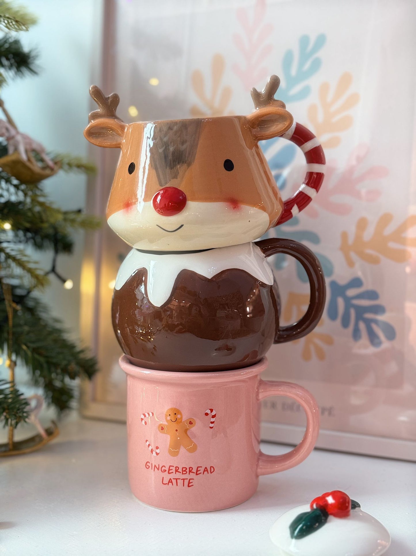 Tazza rosa gingerbread latte