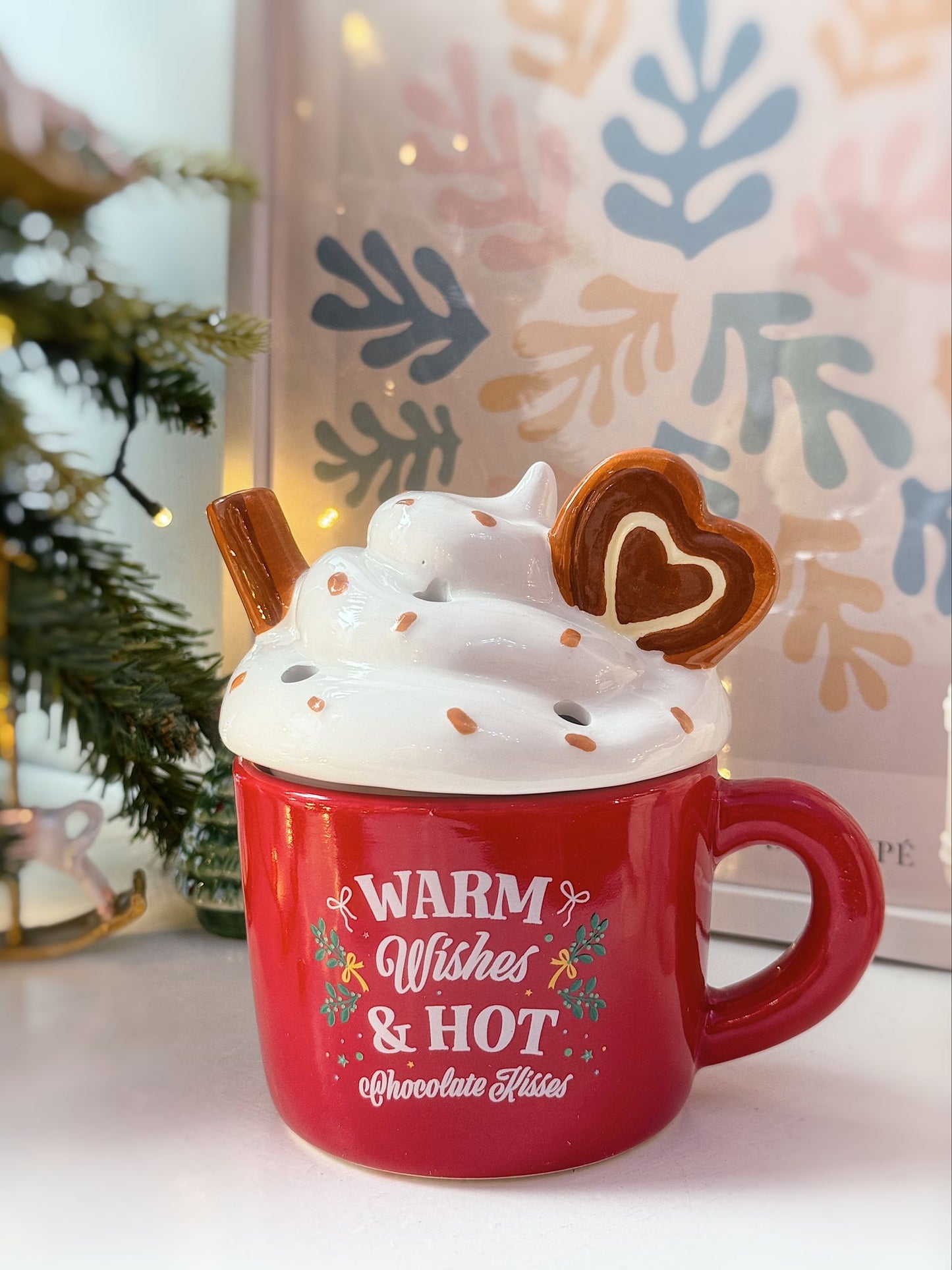 Bruciatore di essenze tazza natalizia