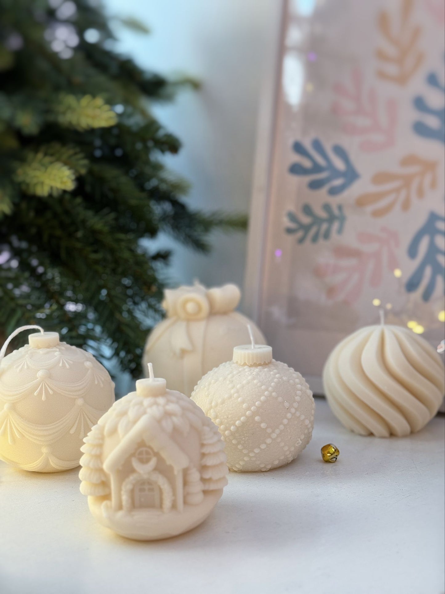 Candela pallina festoni natalizi