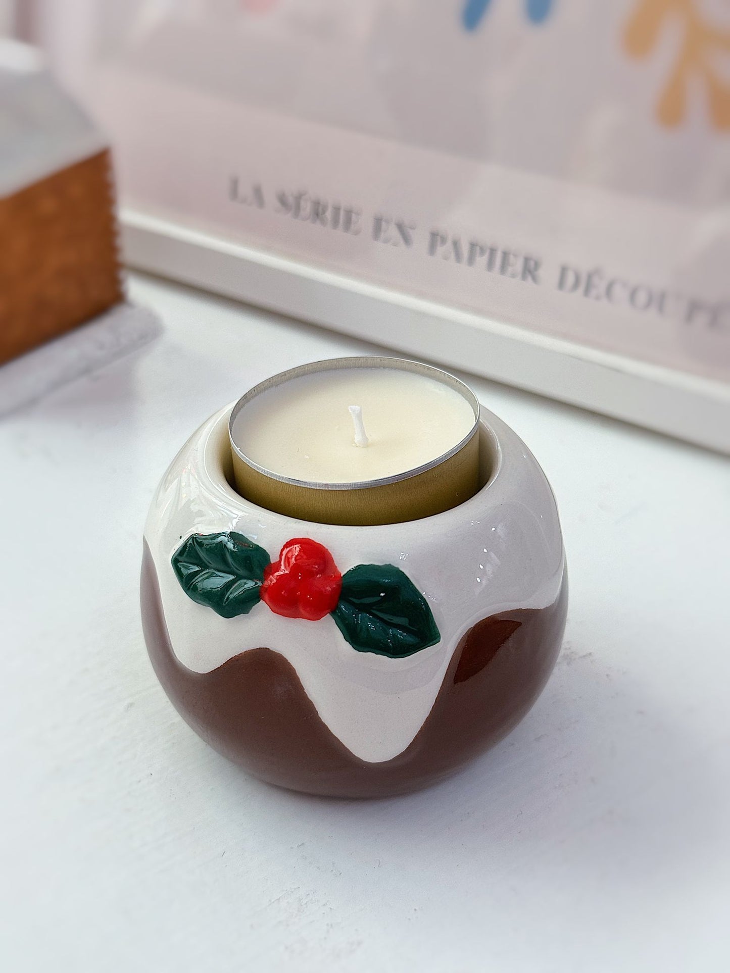 Porta tealight dolce natalizio