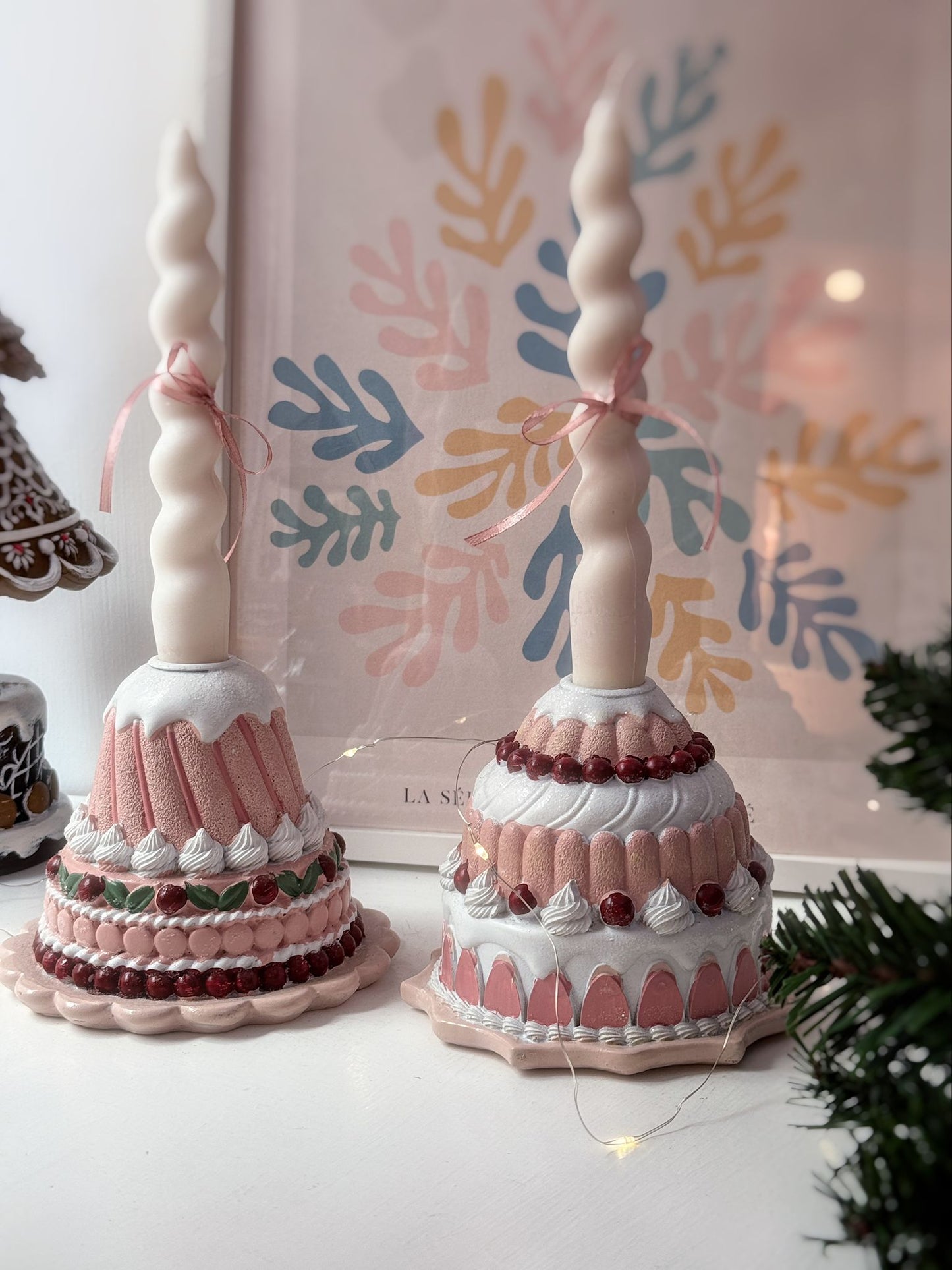 Portacandela torta natalizia
