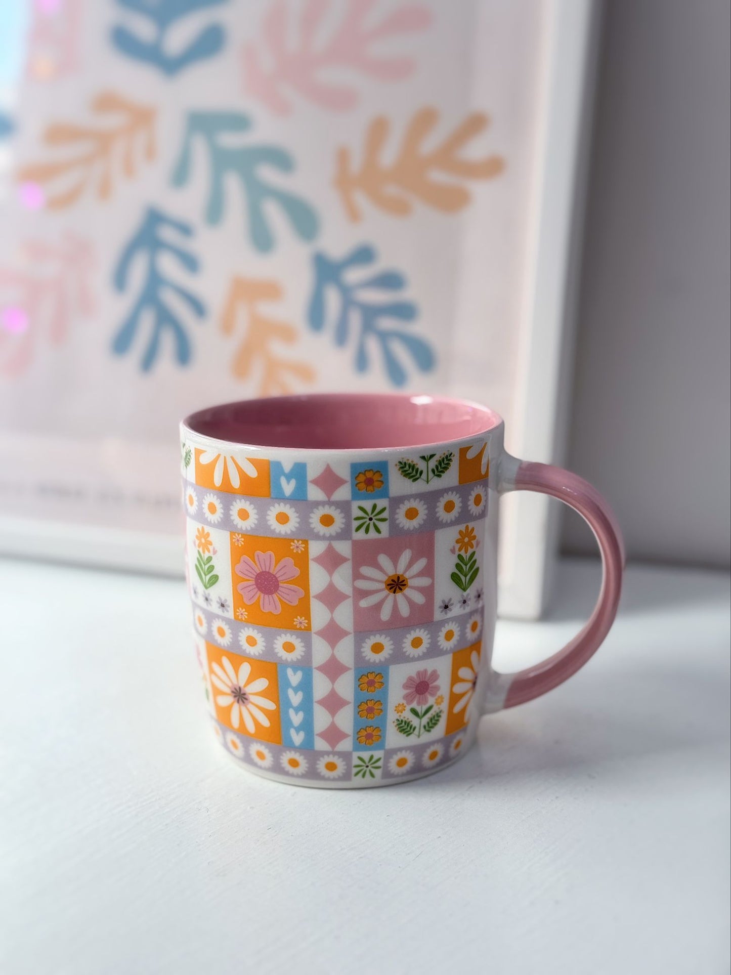 Tazza patchwork floreale