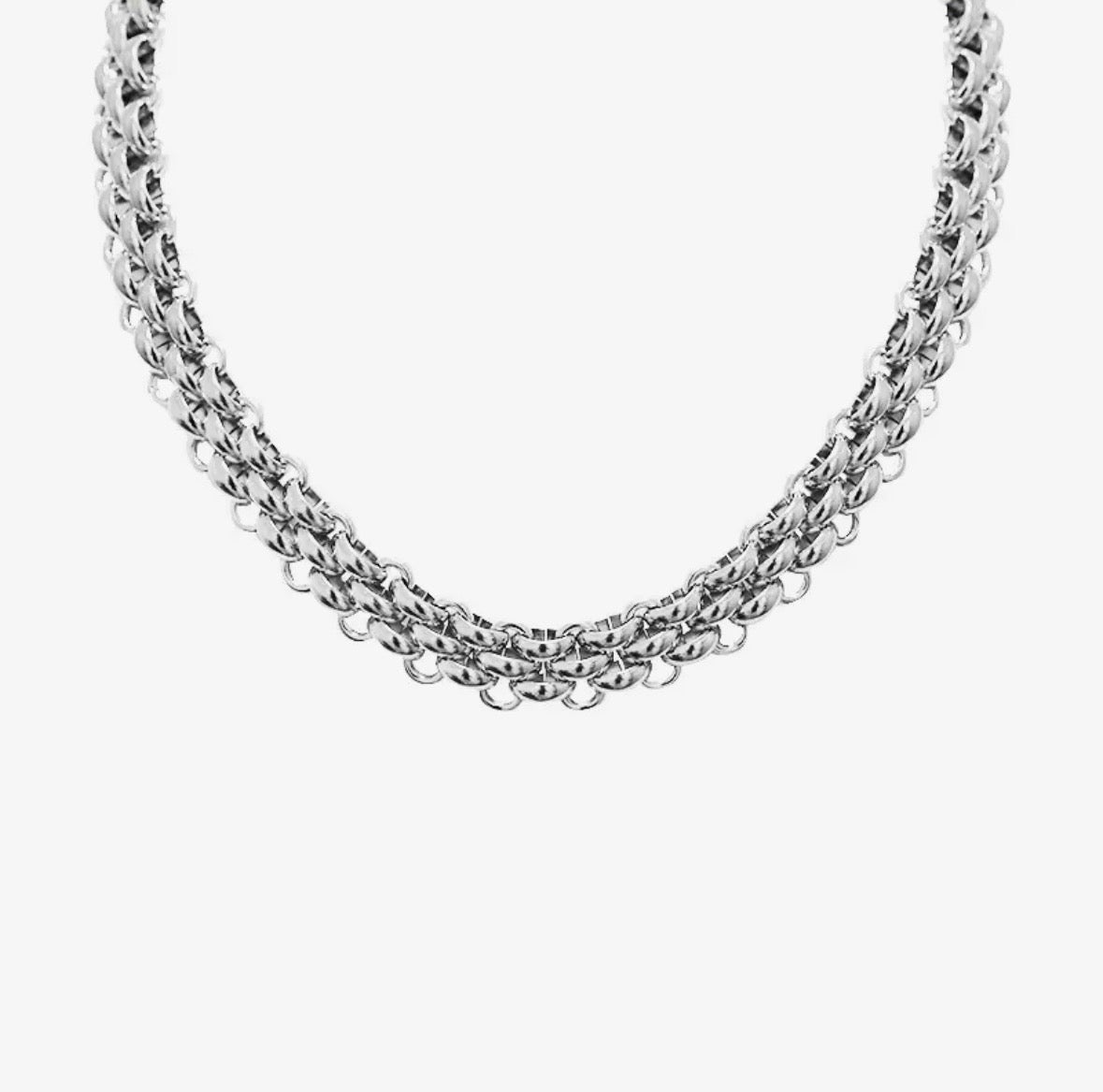 Collana catena spessa gold/silver