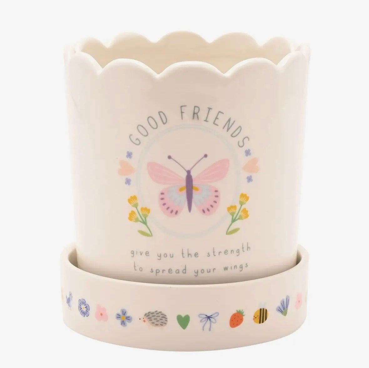 Vaso e piattino Good Friends