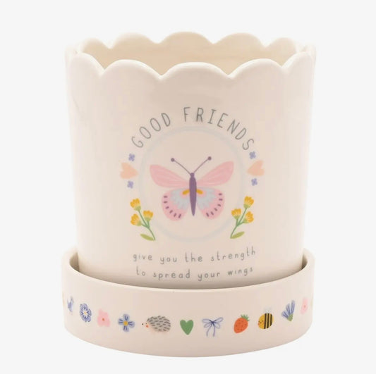 Vaso e piattino Good Friends