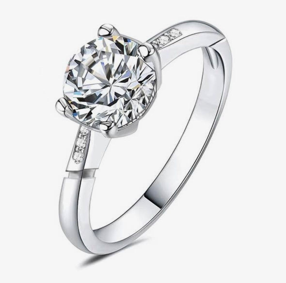 Anello regolabile con zircone