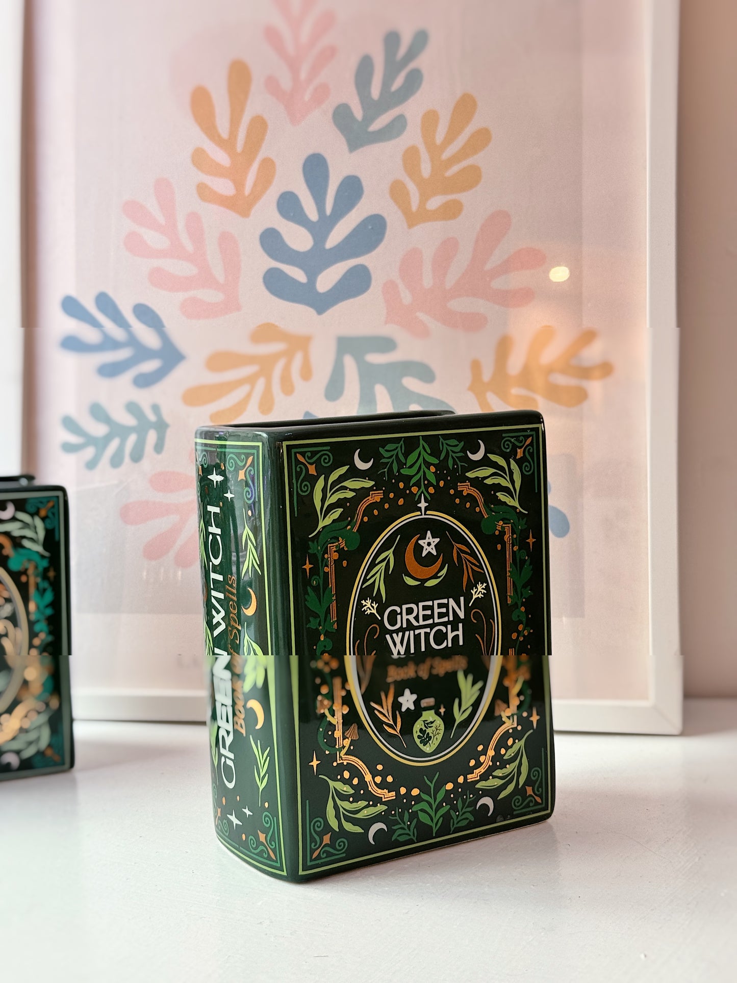 Vaso libro Green witch