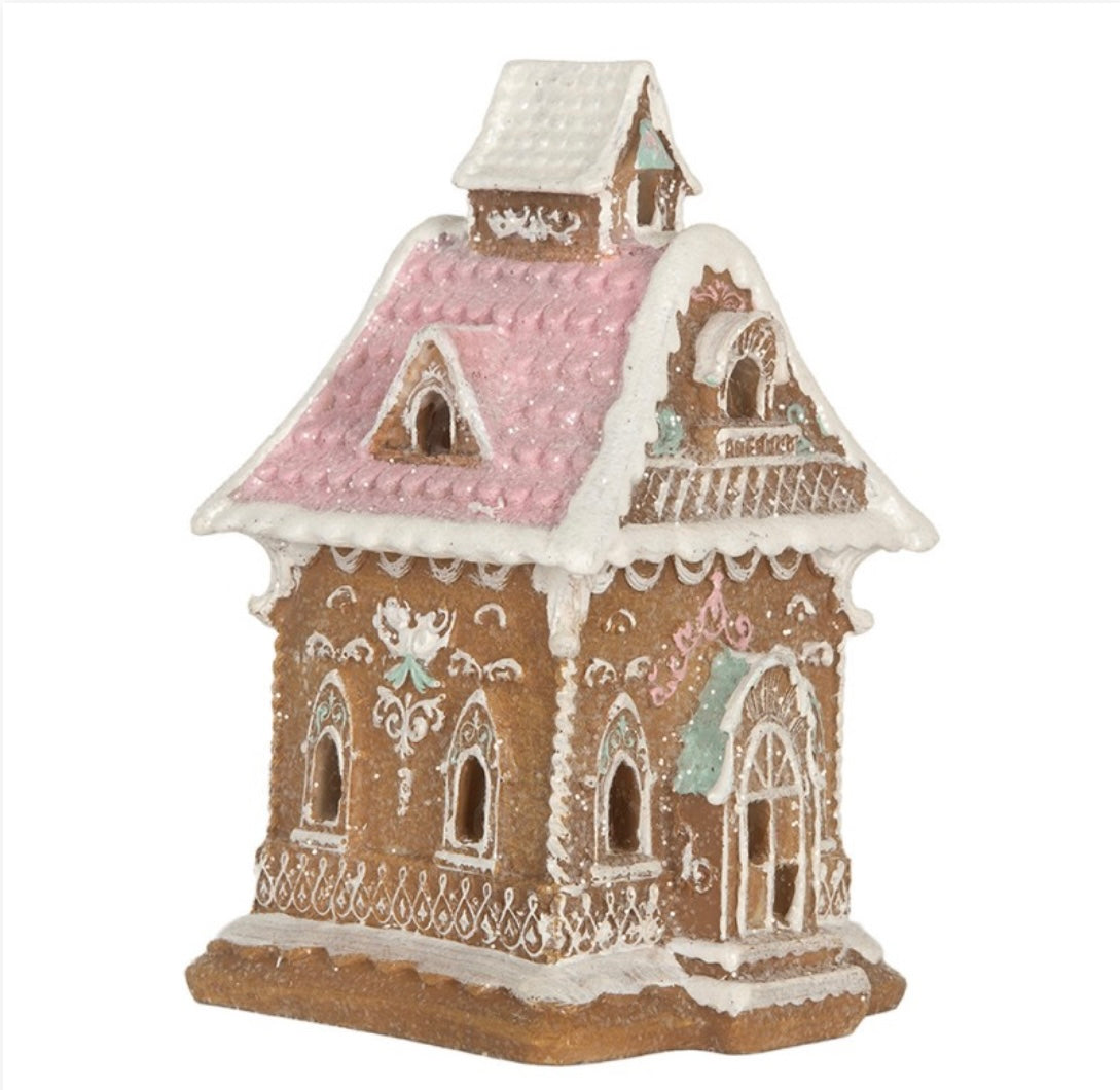 Casetta pan di zenzero LED 9x10x15 cm