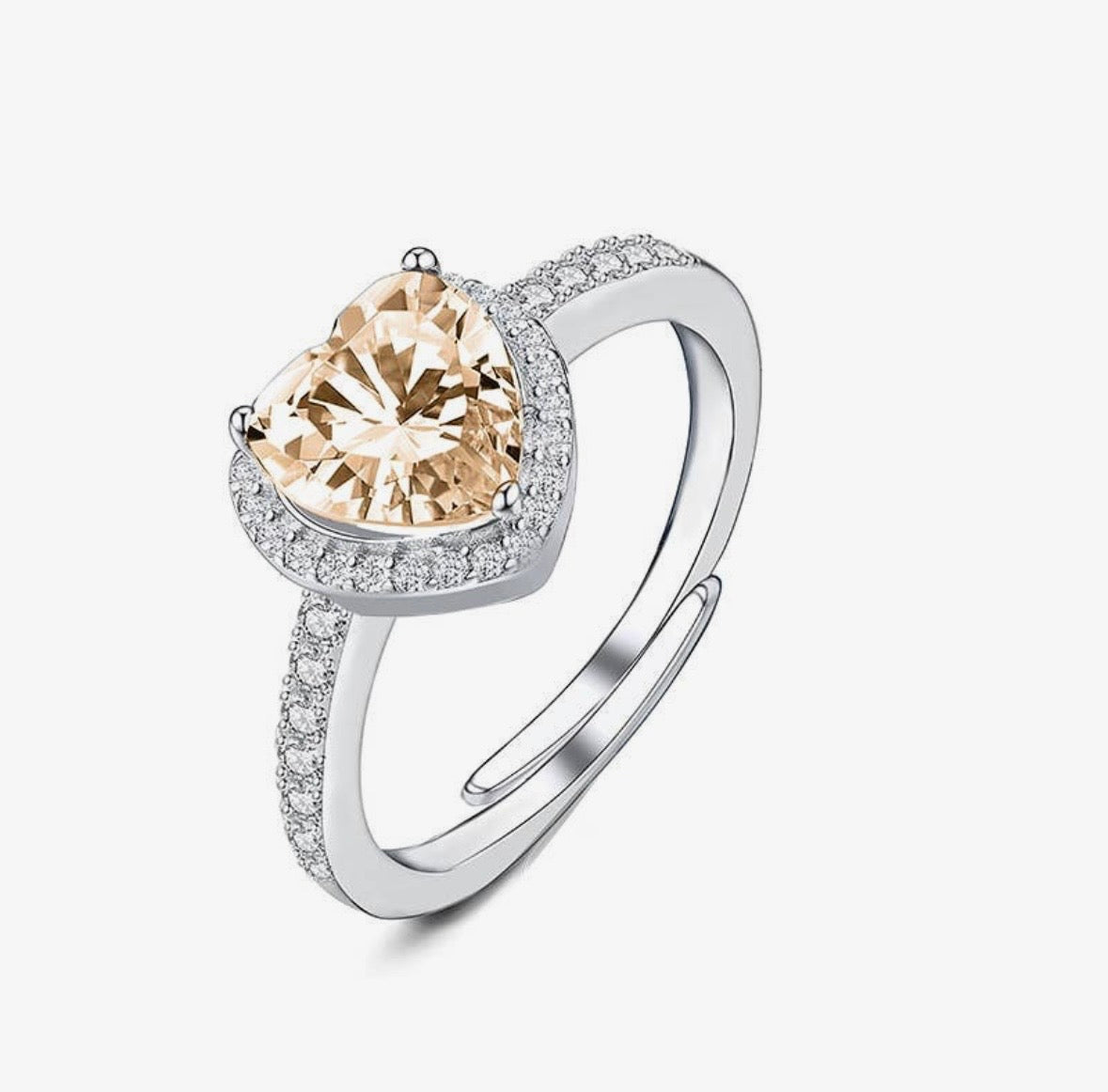 Anello regolabile cuore