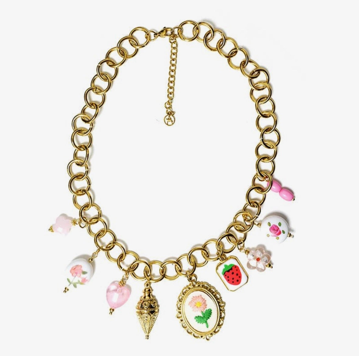 Collana a catena con charms