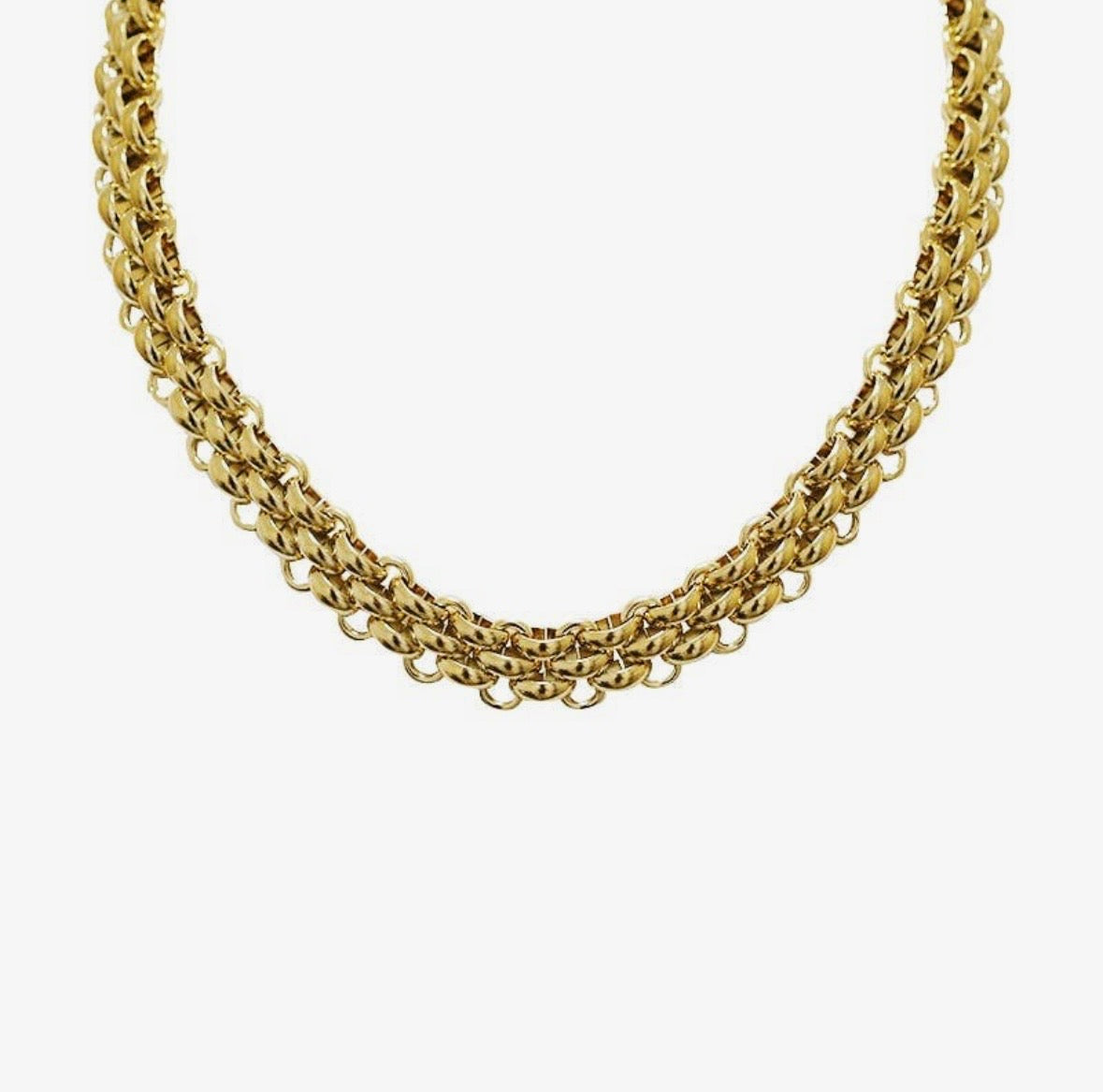 Collana catena spessa gold/silver