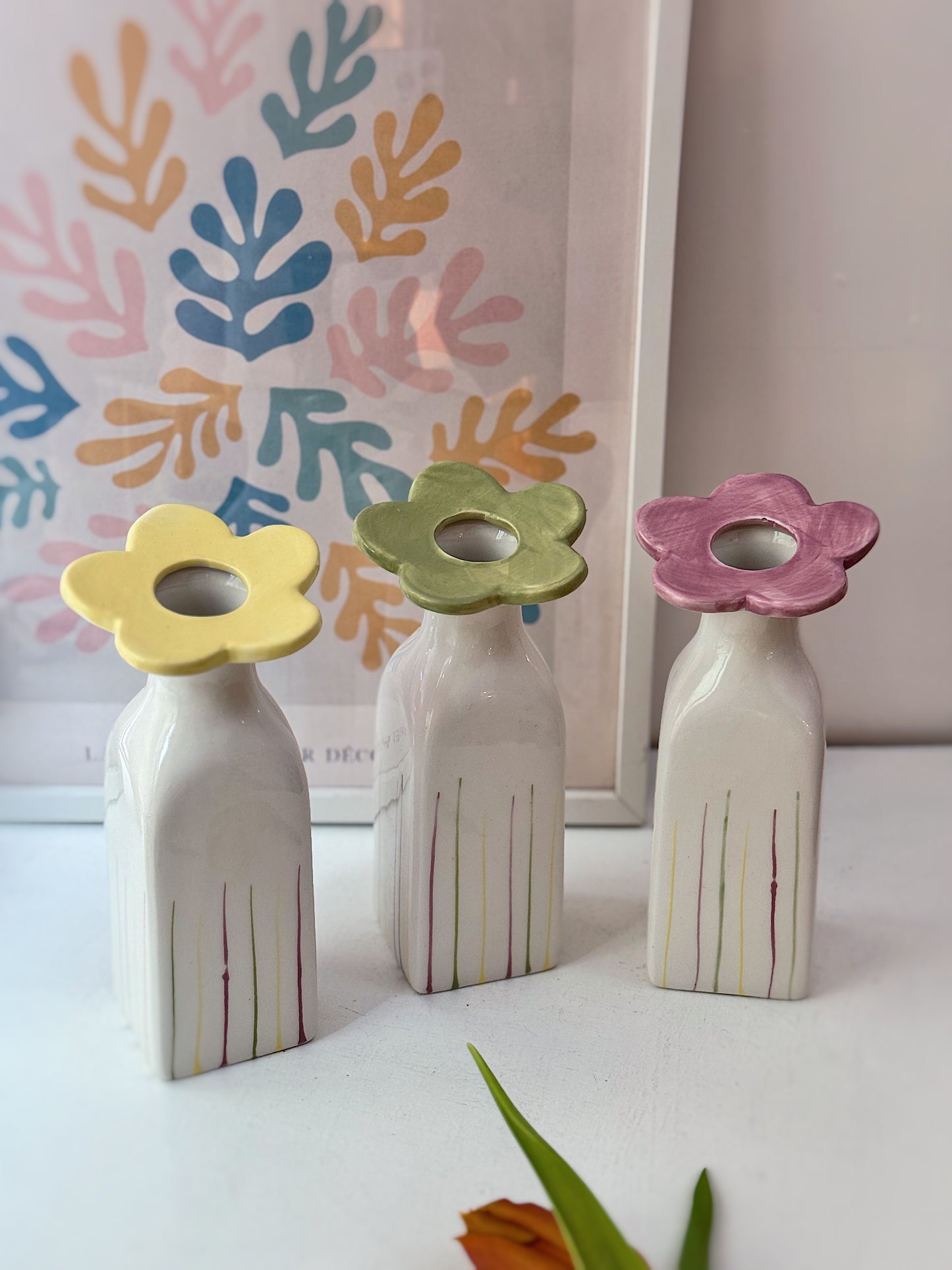 Vaso fiore in ceramica