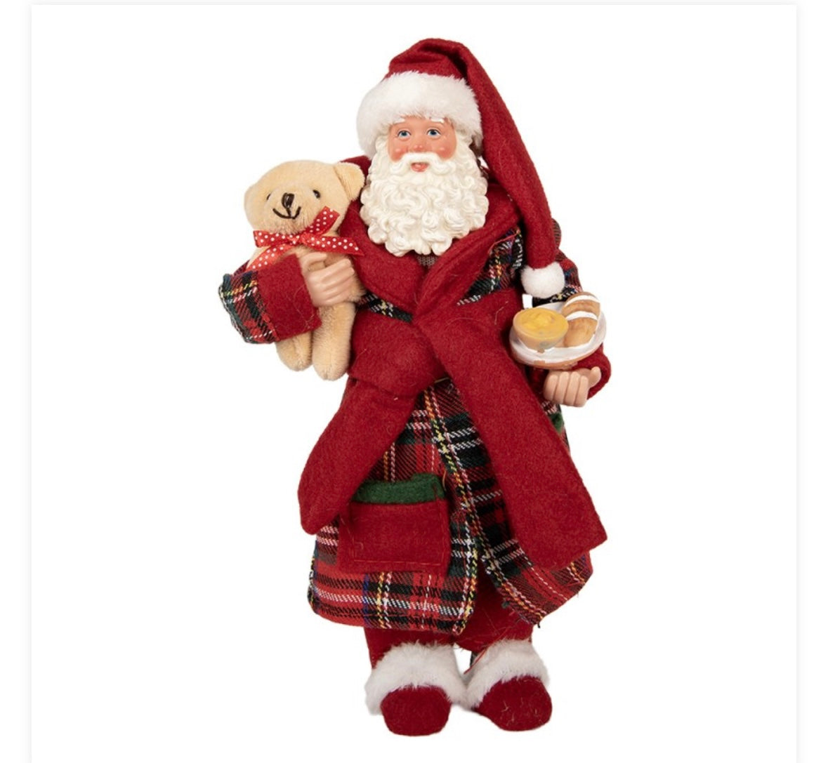 Babbo Natale statuetta decorativa 16x11x28 cm