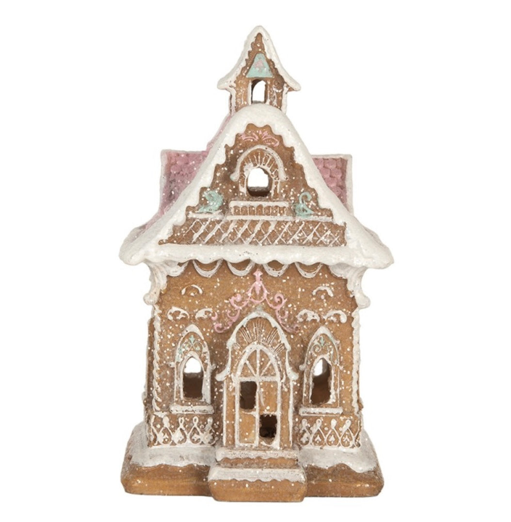 Casetta pan di zenzero LED 9x10x15 cm