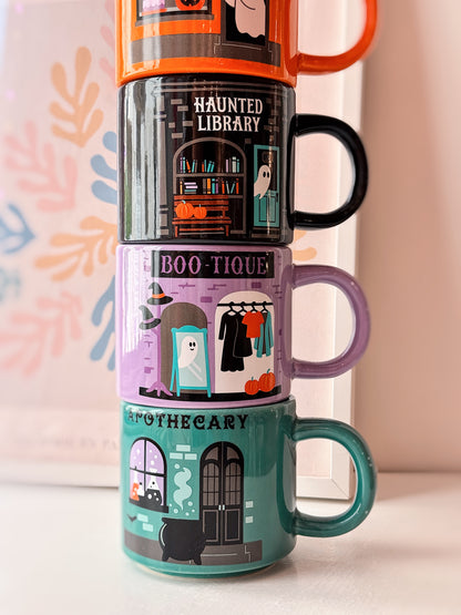 Set 4 tazze impilabili città spettrale