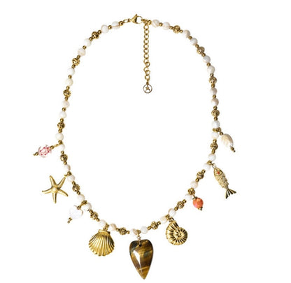 Collana charms marini & cuore