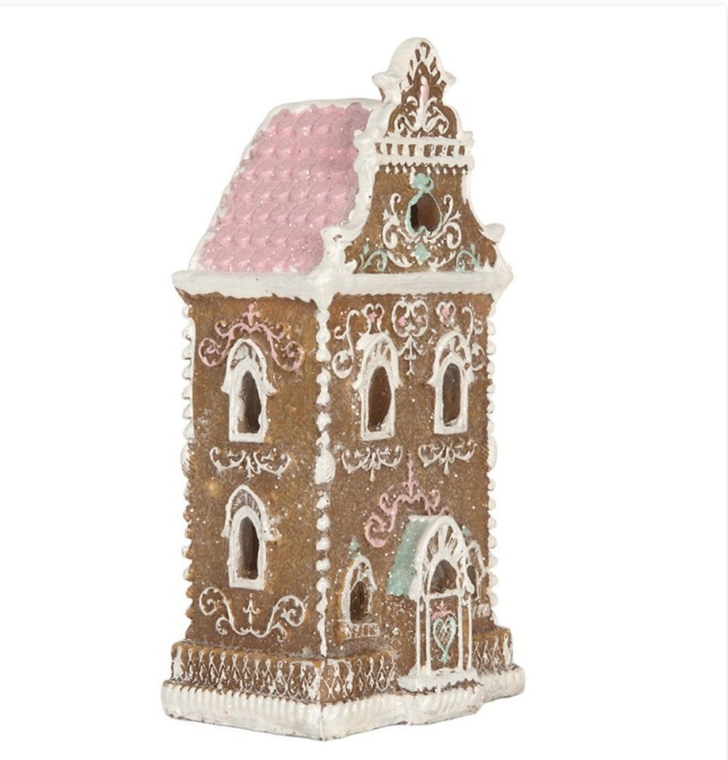 Casetta pan di zenzero LED 9x7x18 cm