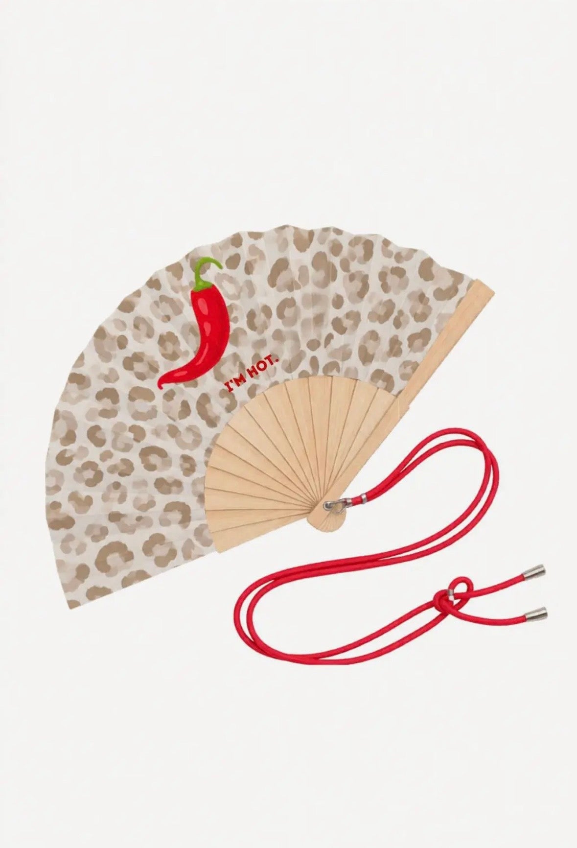 Ventaglio con tracolla - I’m hot, leopardato