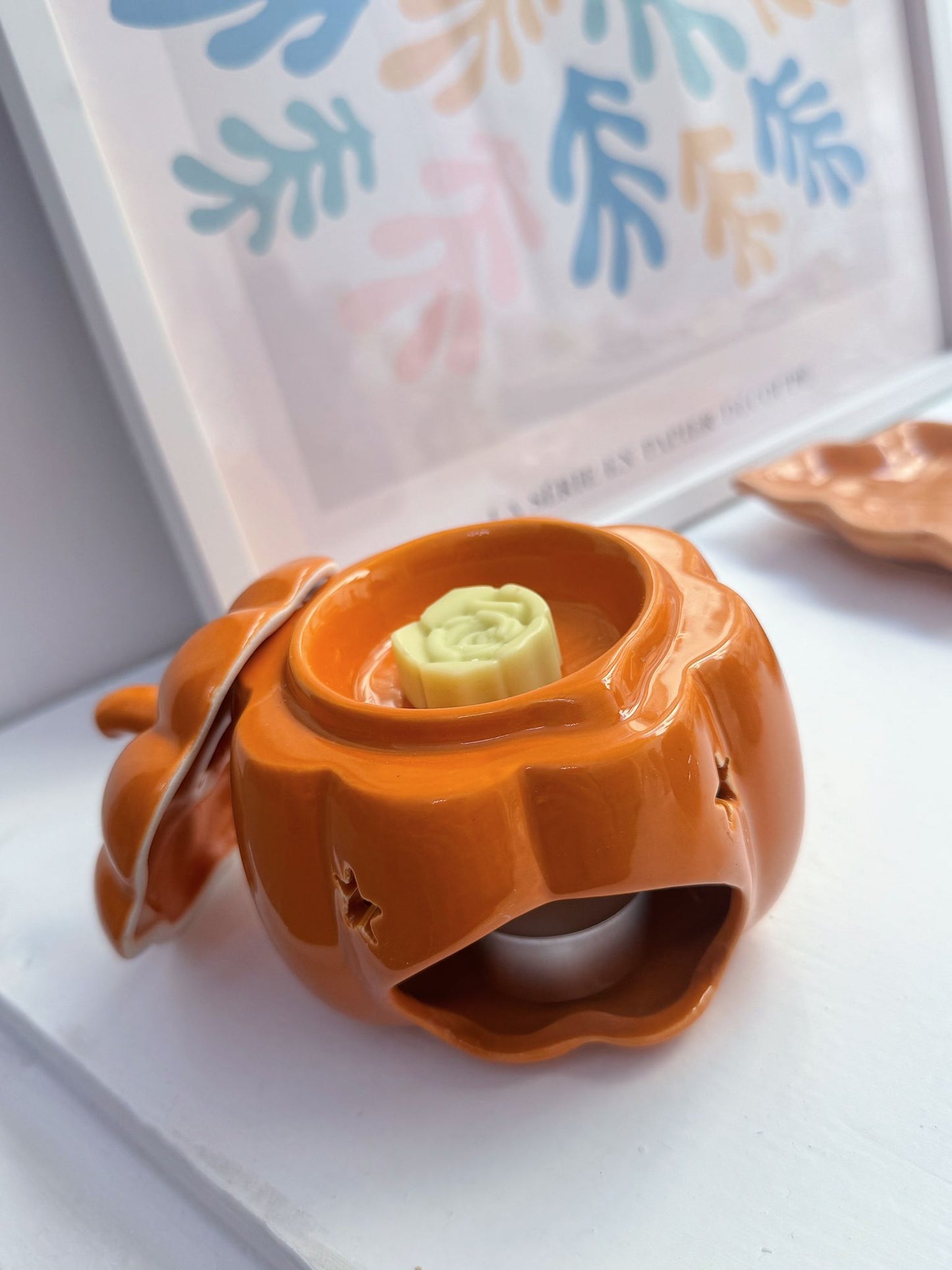 Bruciaessenze zucca arancione o bianco