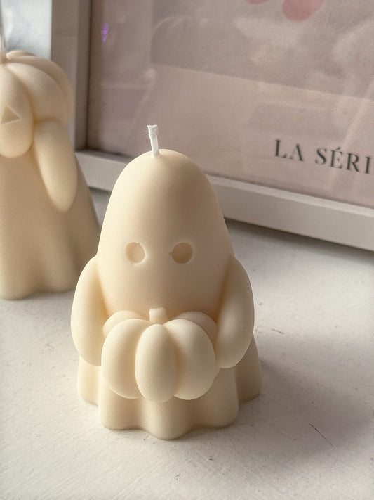 Candela fantasma con zucca