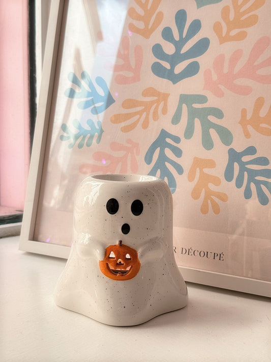 Bruciaessenze fantasmino con zucca