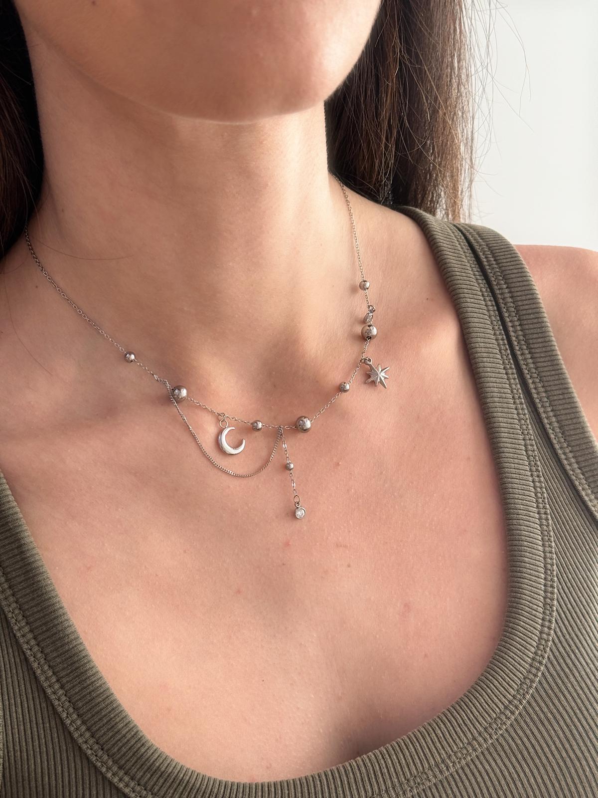 Collana acciaio inossidabile Celestial gold o silver
