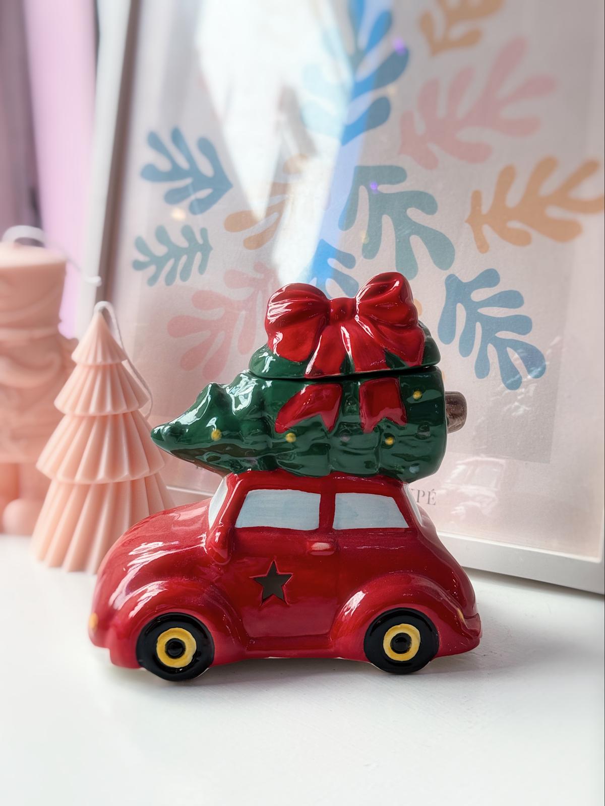 Bruciatore essenze macchina con albero di Natale