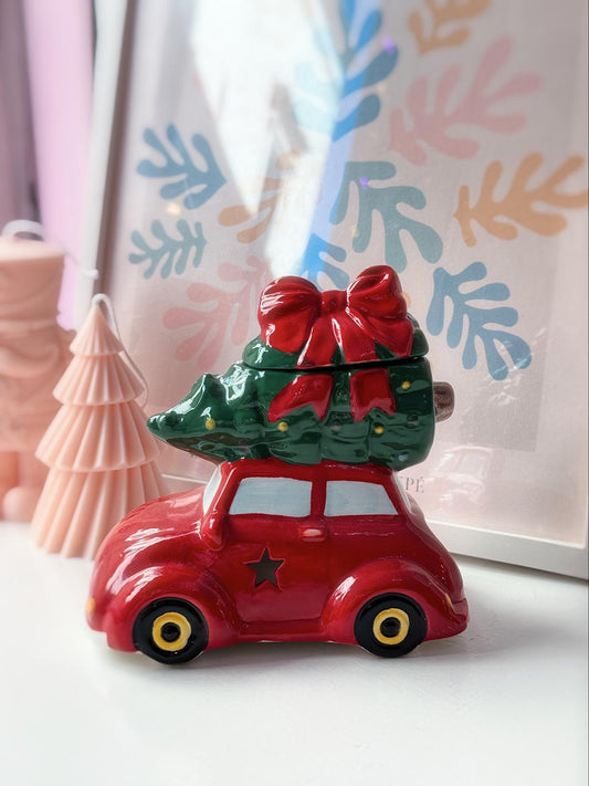 Bruciatore essenze macchina con albero di Natale