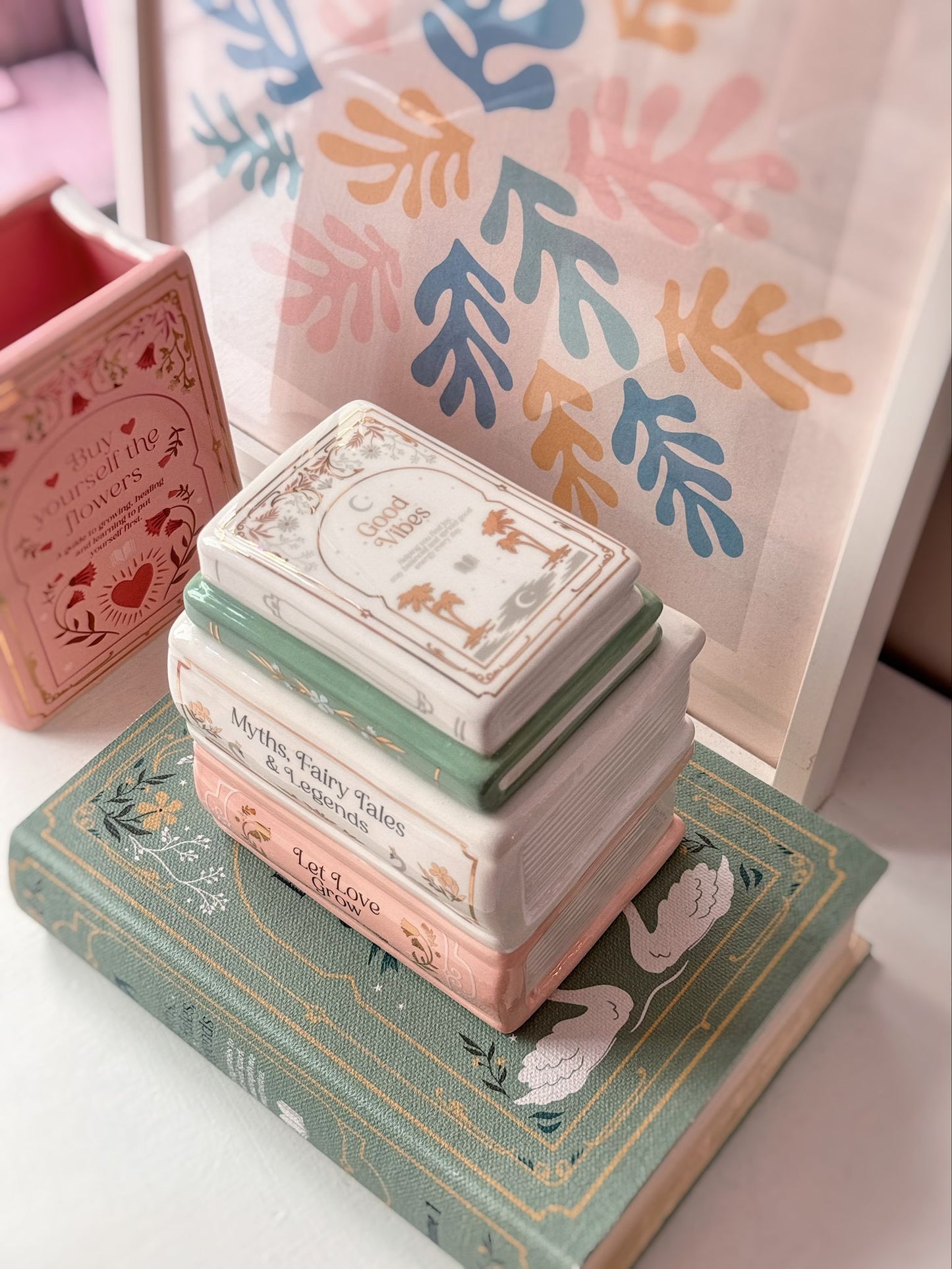 Bruciatore essenze a forma di libri