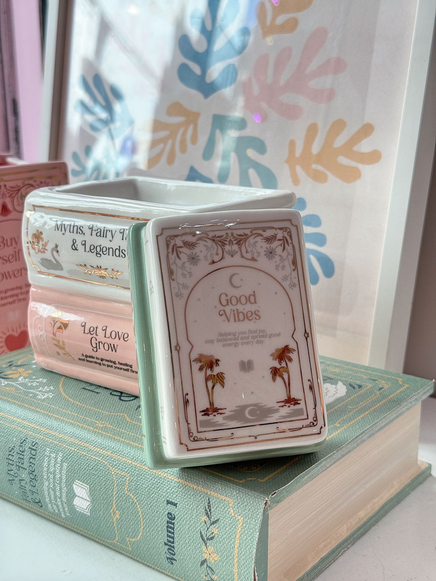 Bruciatore essenze a forma di libri