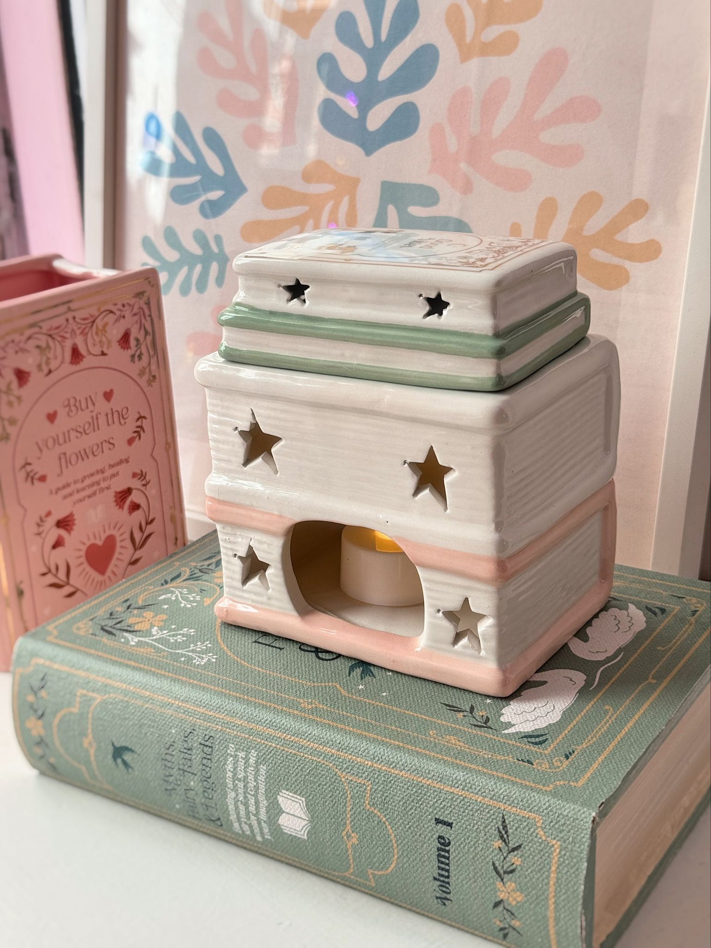 Bruciatore essenze a forma di libri