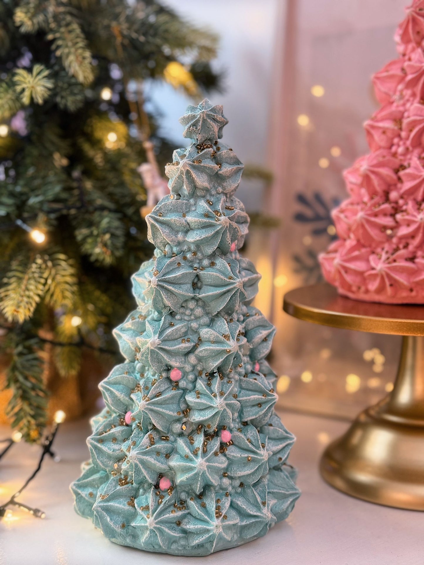 Albero di Natale meringhe rosa o verde