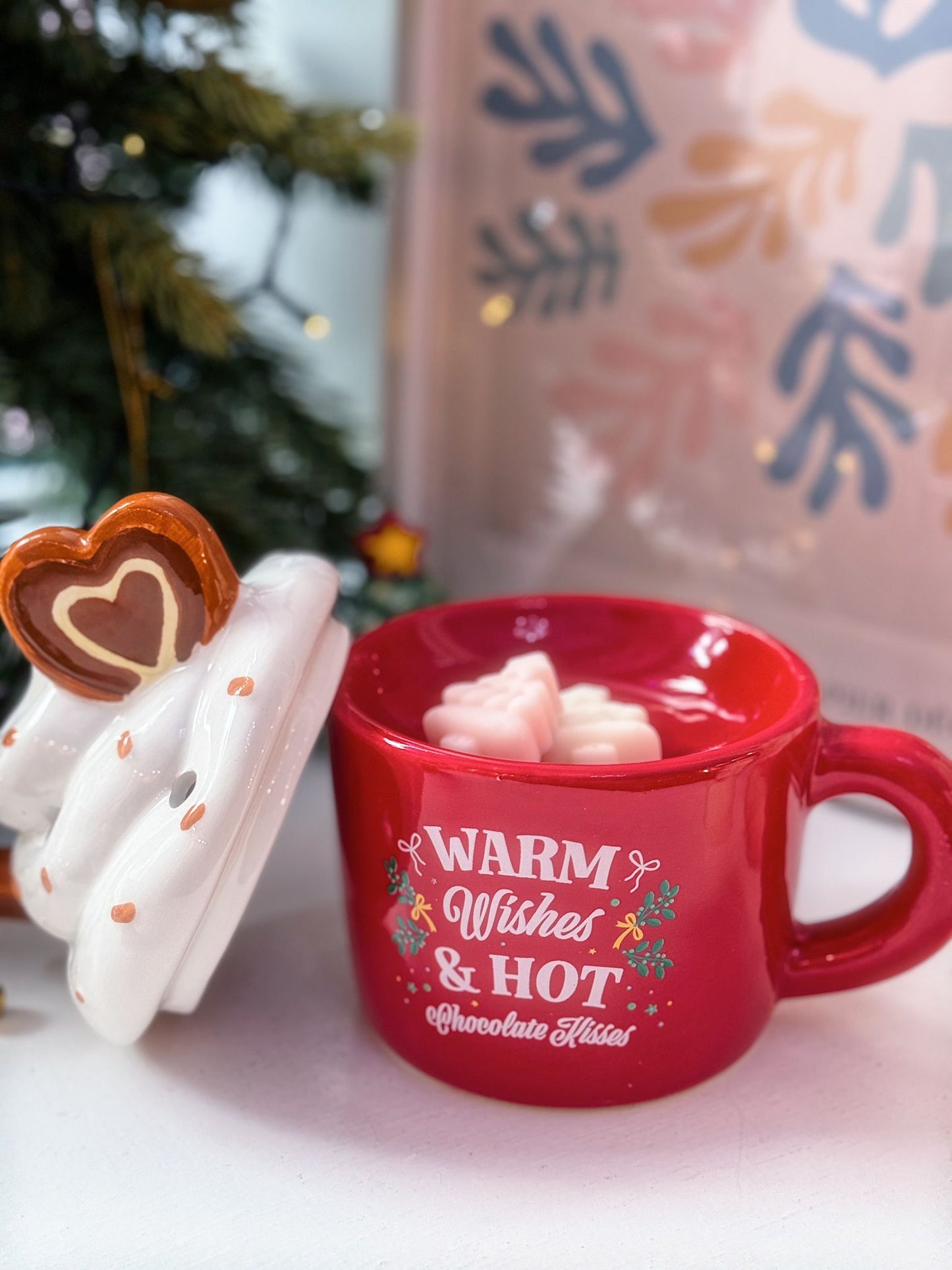 Bruciatore di essenze tazza natalizia