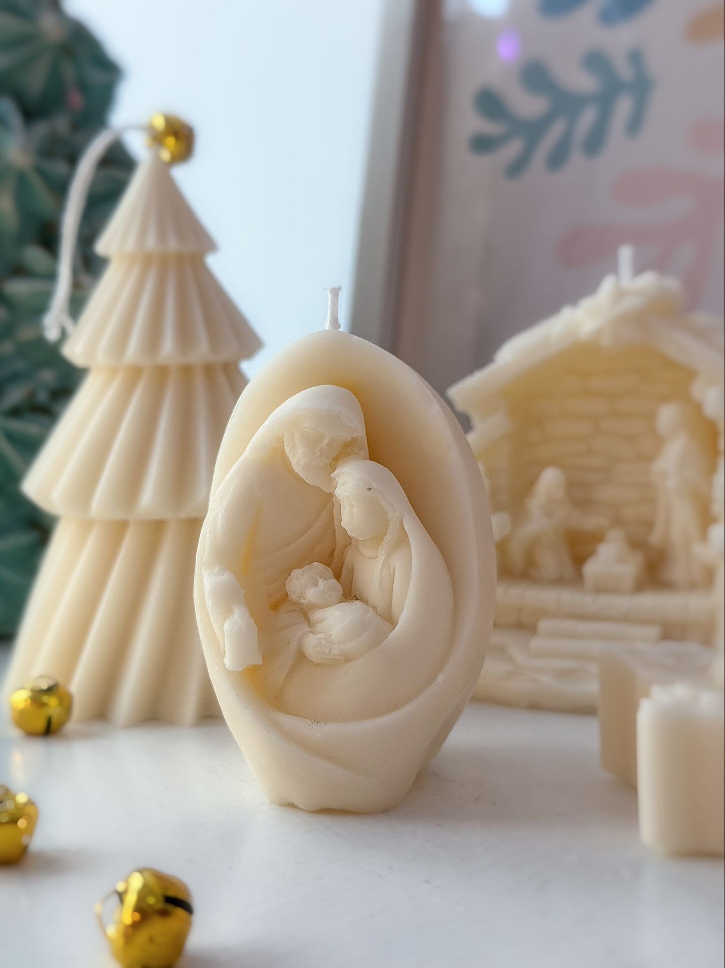 Candela pallina presepe