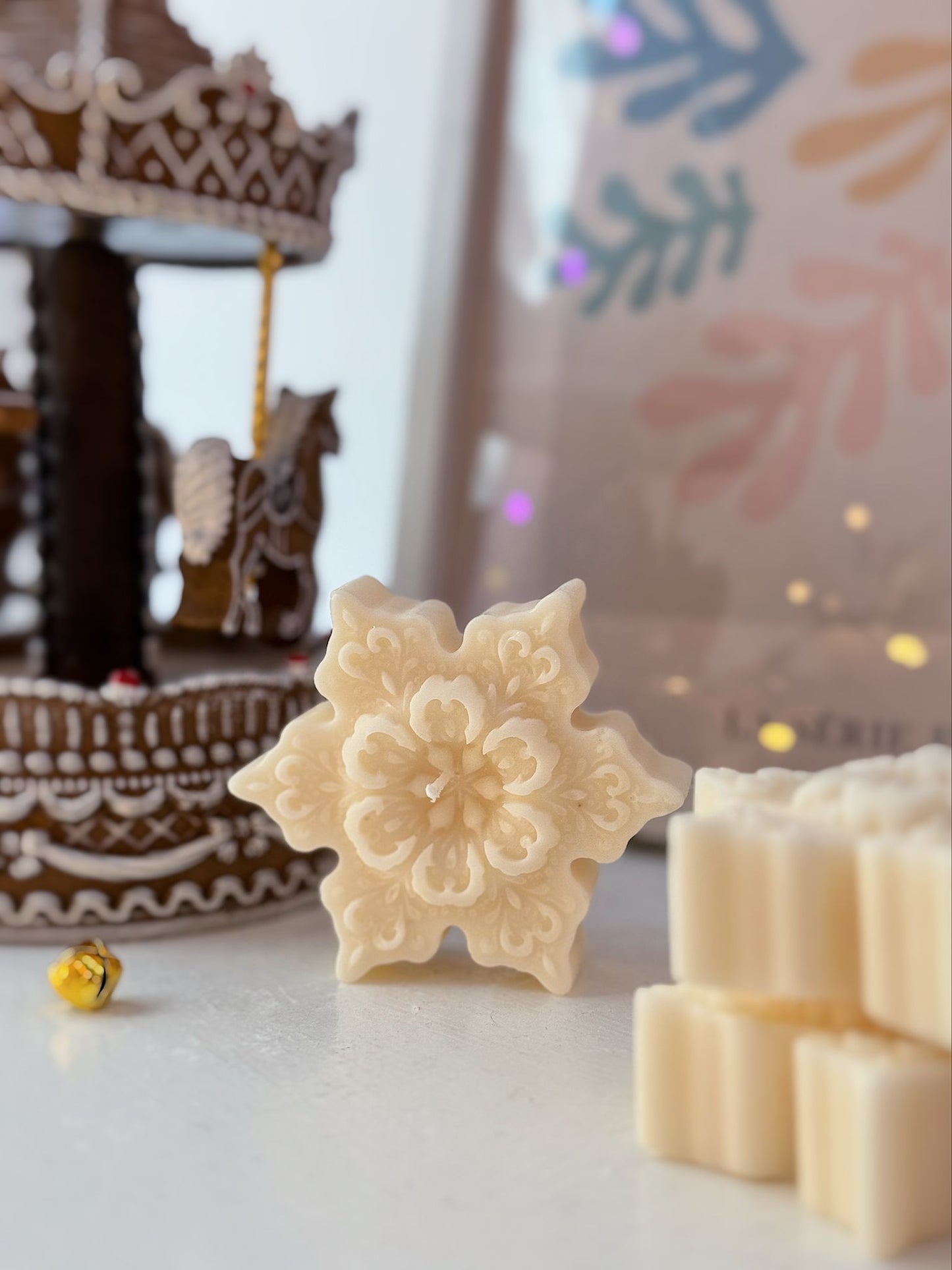 Candela fiocco di neve