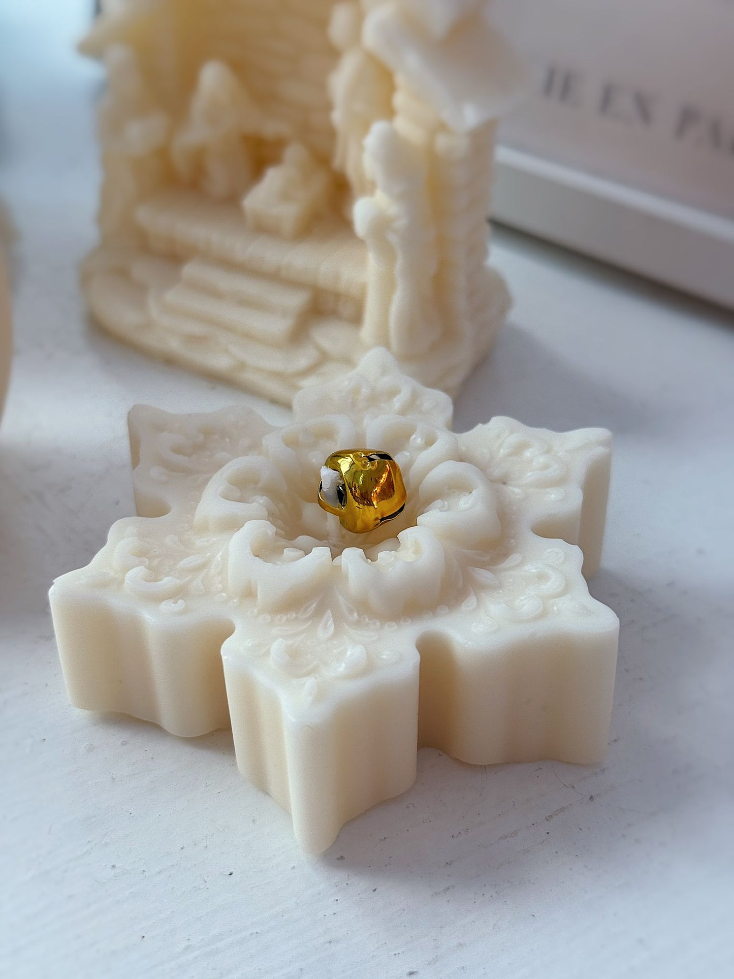 Candela fiocco di neve