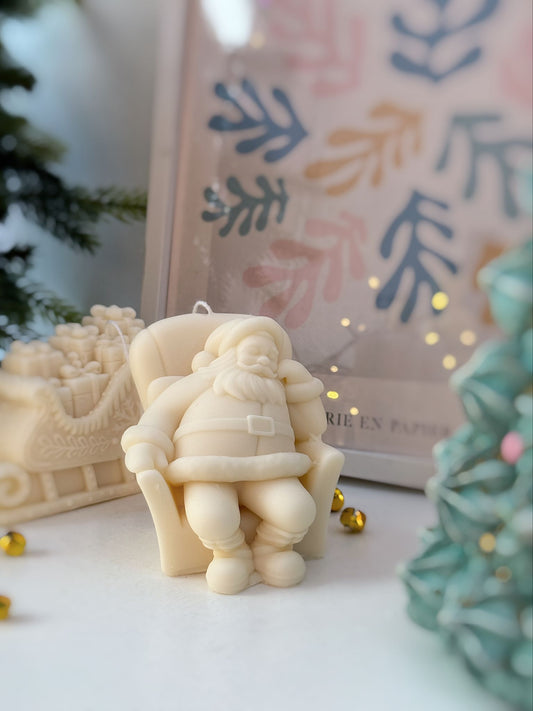 Candela Babbo Natale in poltrona