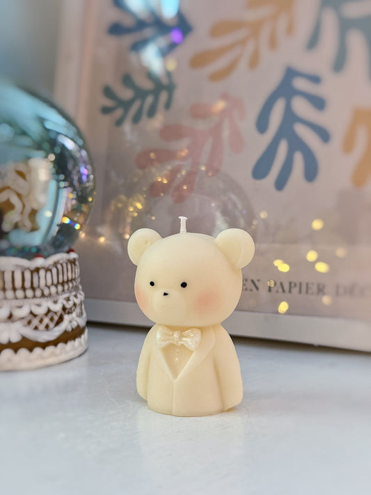 Candela orsetto con papillon