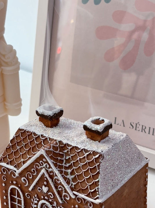 Bruciatore coni casetta innevata gingerbread