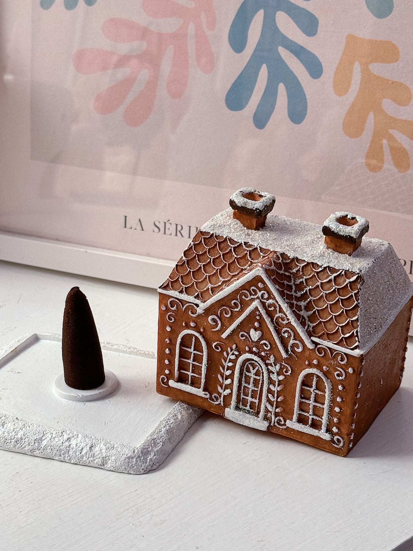 Bruciatore coni casetta innevata gingerbread