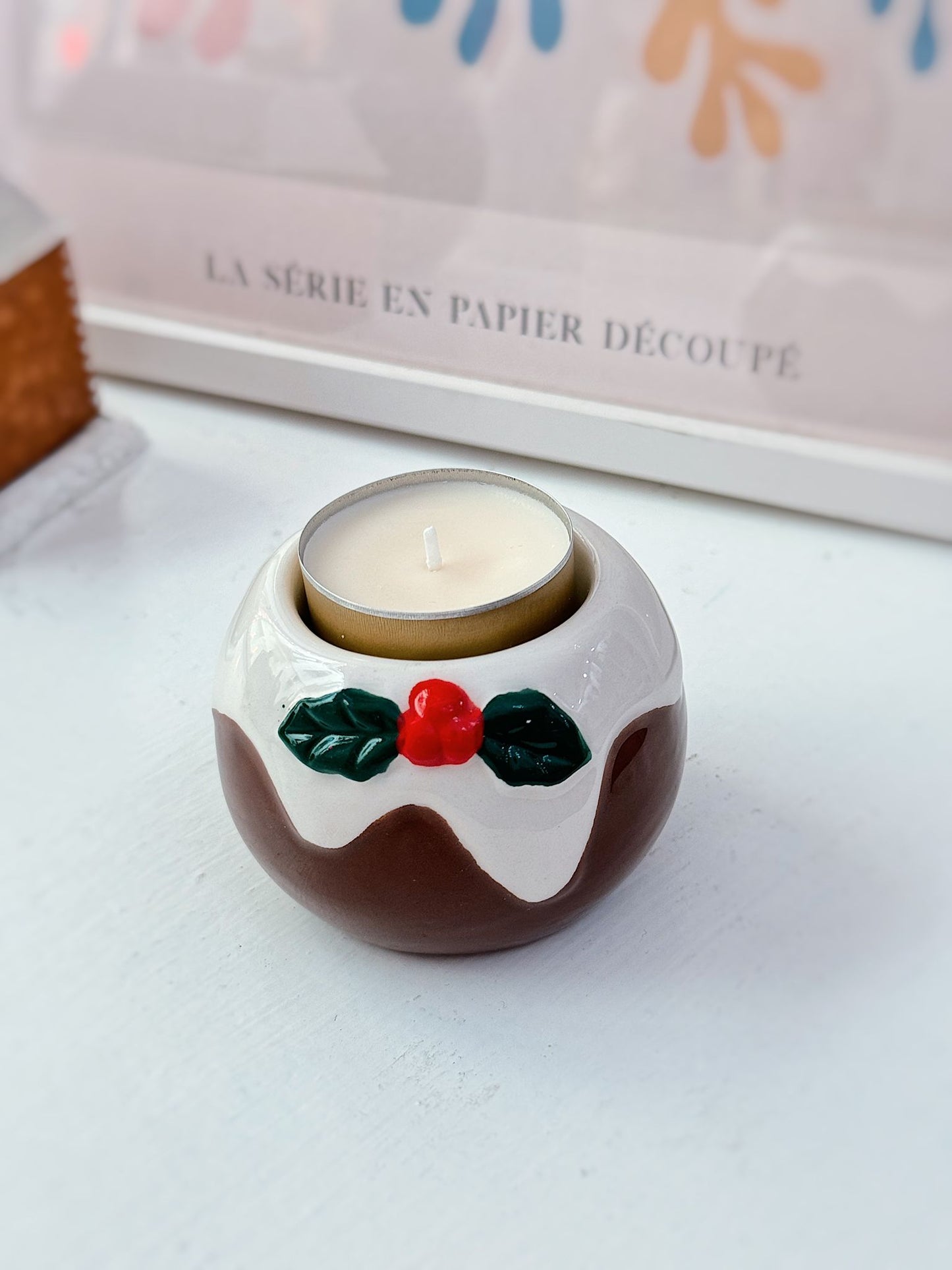 Porta tealight dolce natalizio