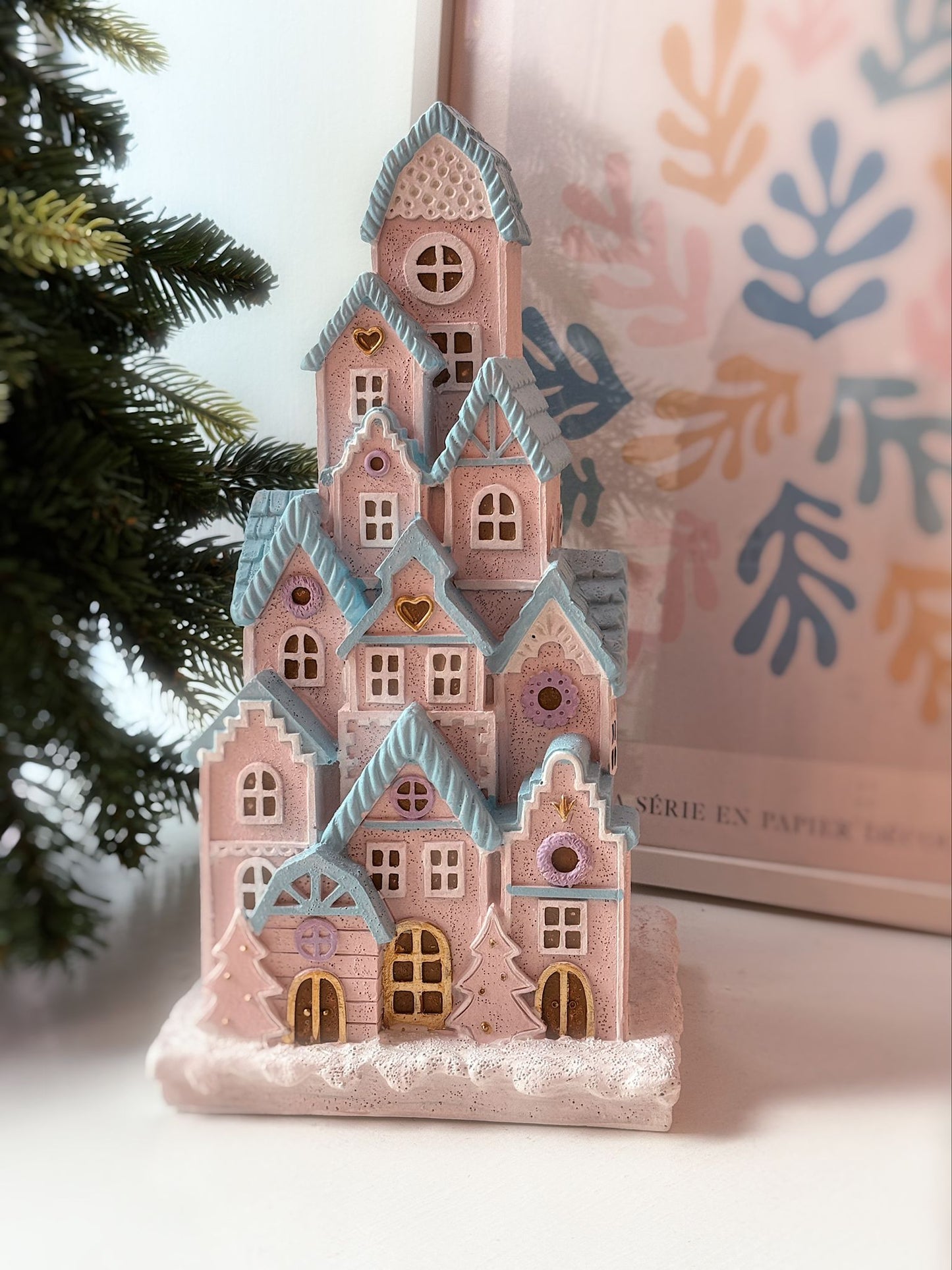 Casa pan di zenzero LED 13X13X26 cm