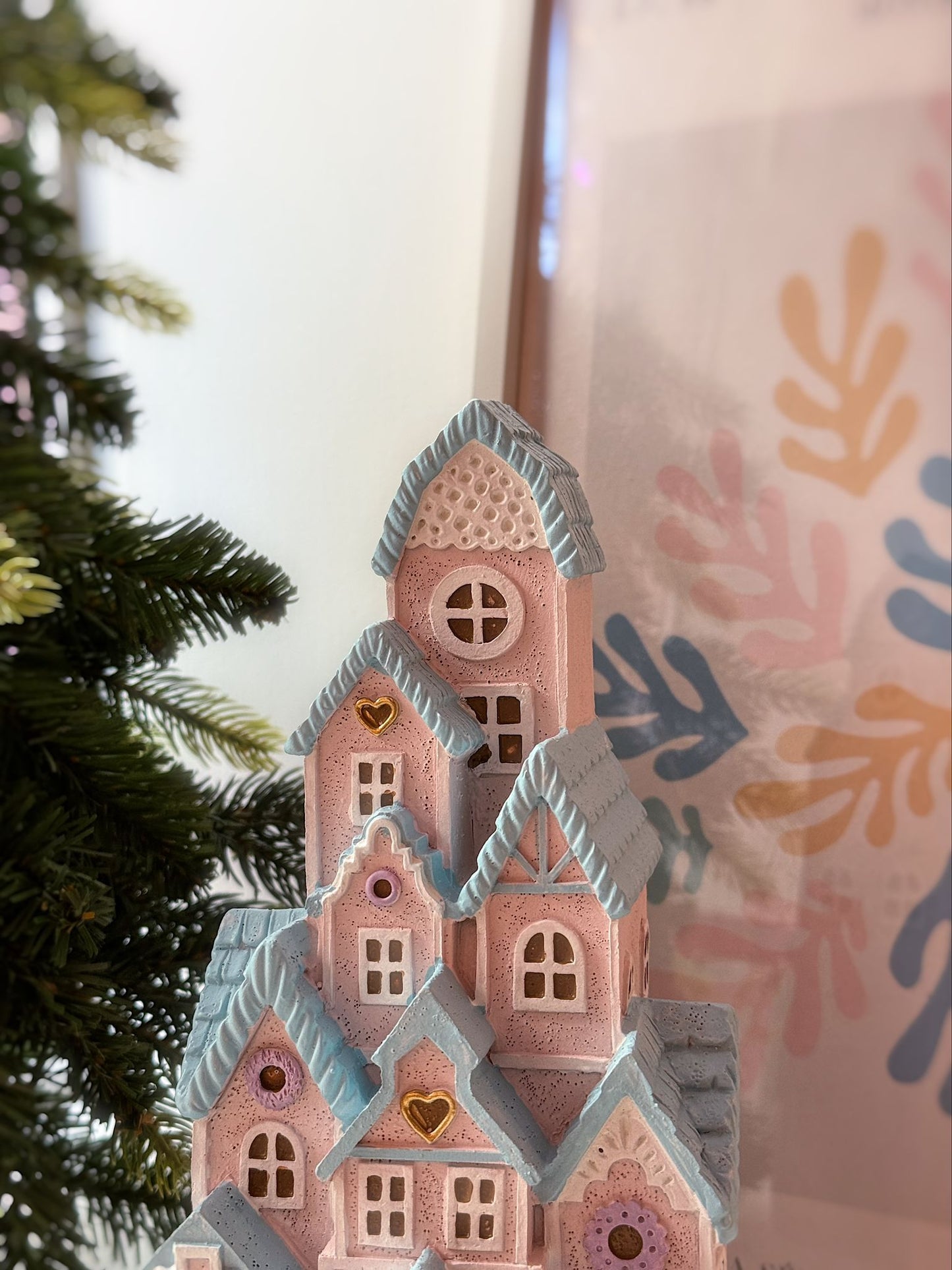 Casa pan di zenzero LED 13X13X26 cm