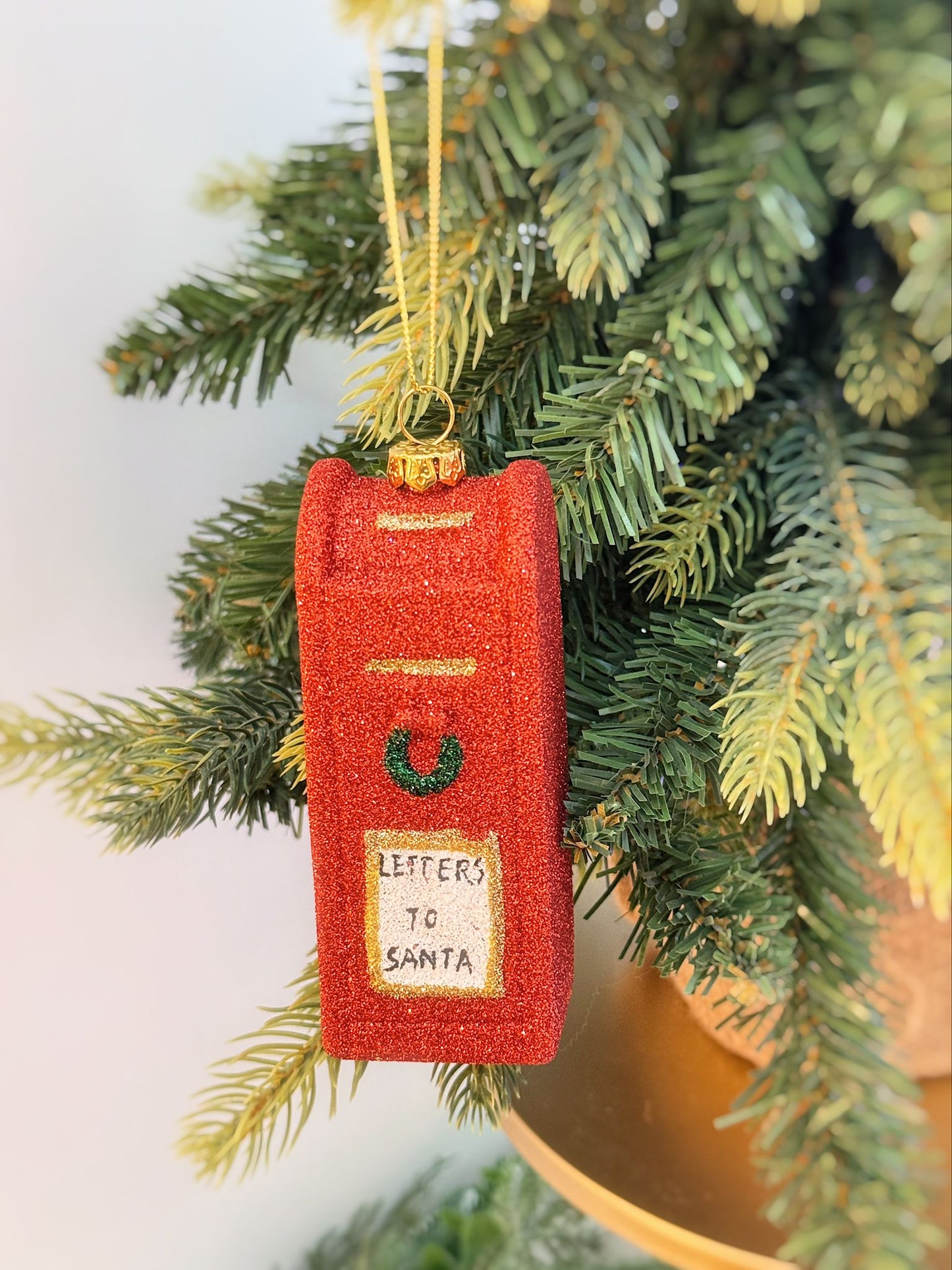 Pallina cassetta lettere per Babbo Natale