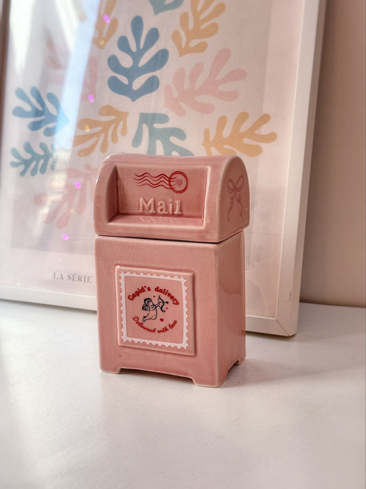 Bruciaessenze cassetta postale Cupido per San Valentino