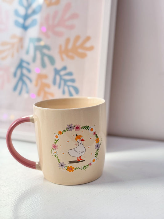 Tazza anatra floreale